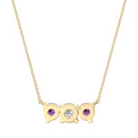 Three-stone Classic Necklace