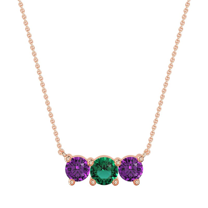 Three-stone Classic Necklace