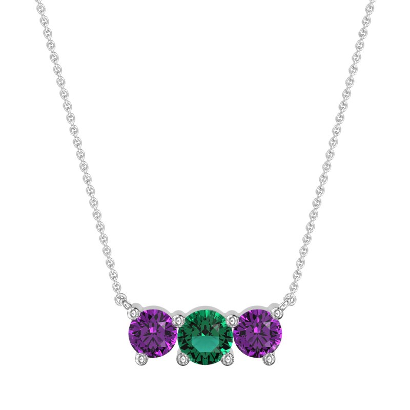 Three-stone Classic Necklace