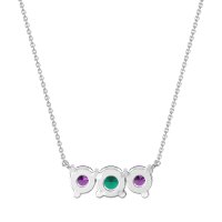 Three-stone Classic Necklace