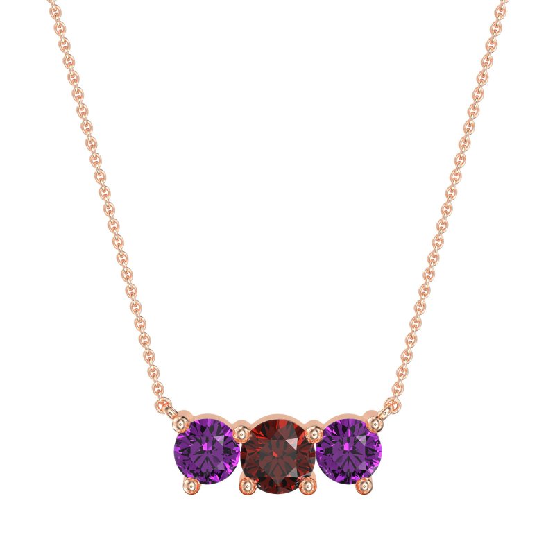 Three-stone Classic Necklace