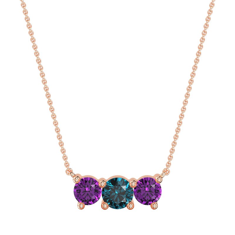 Three-stone Classic Necklace