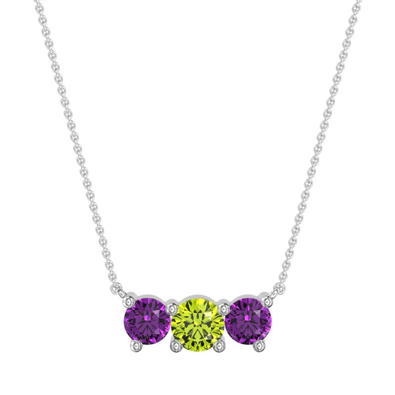 Three-stone Classic Necklace