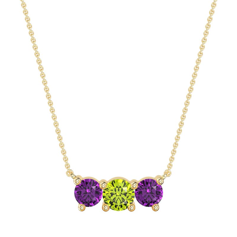 Three-stone Classic Necklace