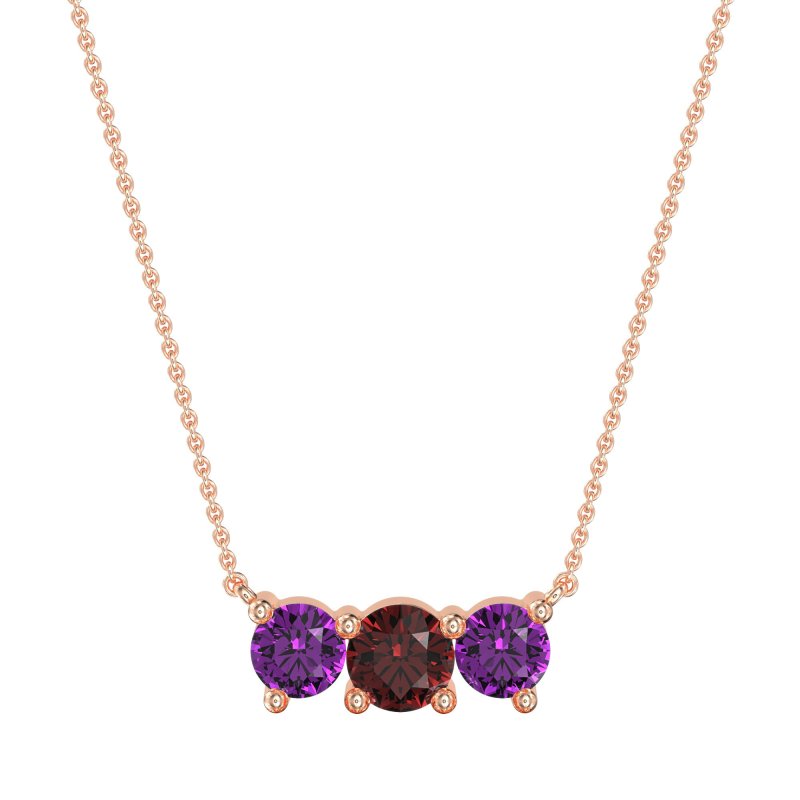 Three-stone Classic Necklace