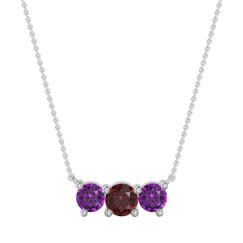 Three-stone Classic Necklace