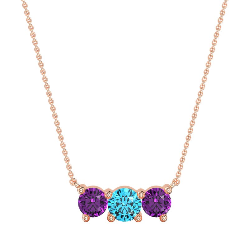 Three-stone Classic Necklace