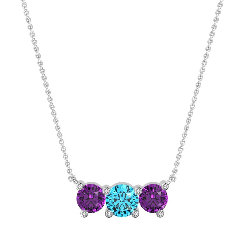 Three-stone Classic Necklace