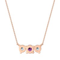 Three-stone Classic Necklace
