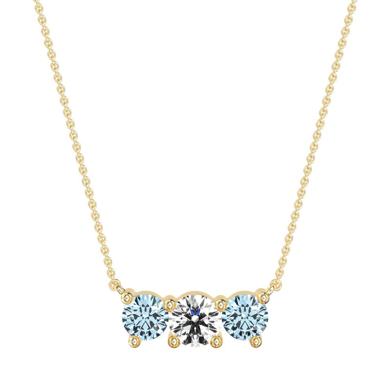 Three-stone Classic Necklace