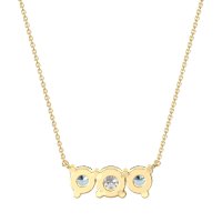 Three-stone Classic Necklace