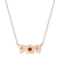 Three-stone Classic Necklace