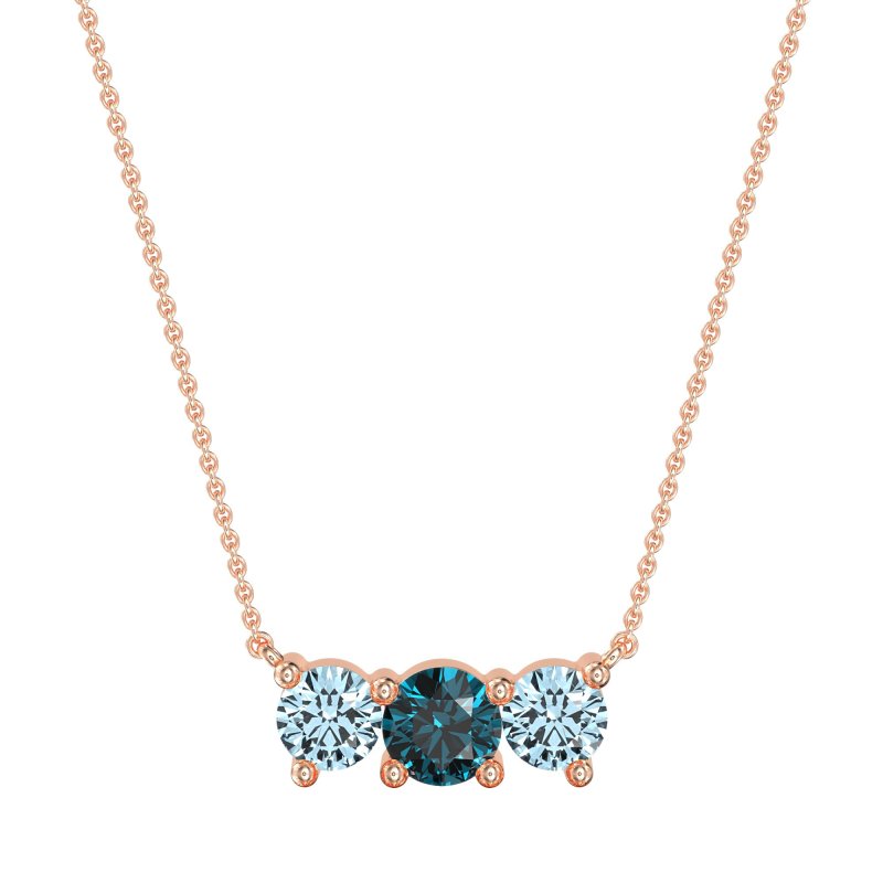 Three-stone Classic Necklace