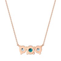 Three-stone Classic Necklace
