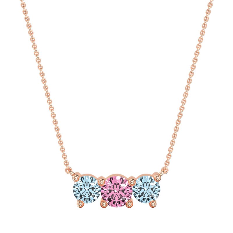 Three-stone Classic Necklace