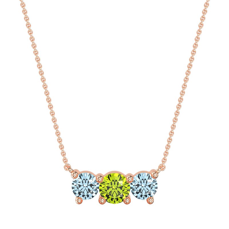 Three-stone Classic Necklace