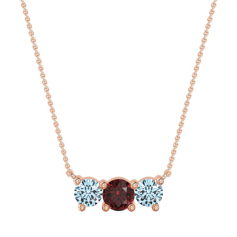 Three-stone Classic Necklace