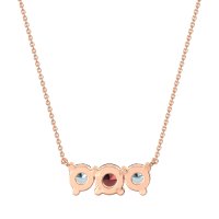 Three-stone Classic Necklace