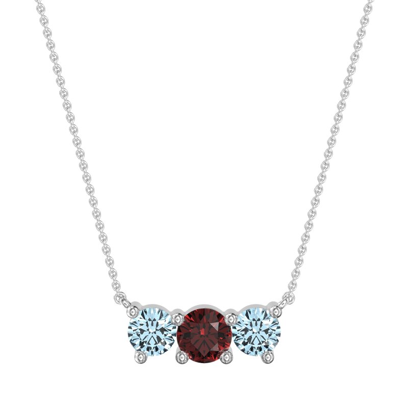 Three-stone Classic Necklace