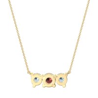 Three-stone Classic Necklace