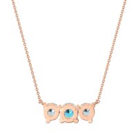 Three-stone Classic Necklace