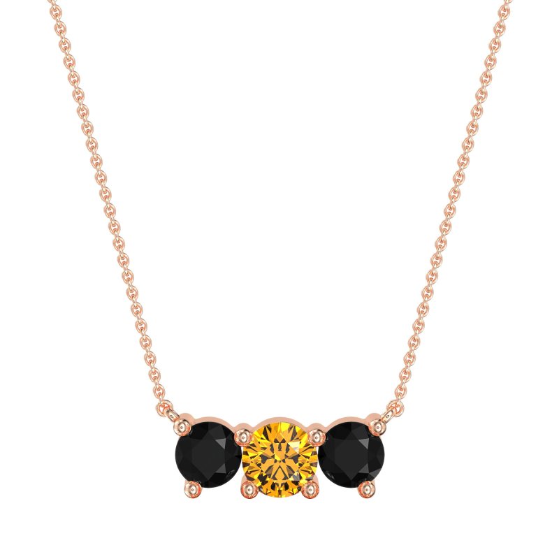 Three-stone Classic Necklace