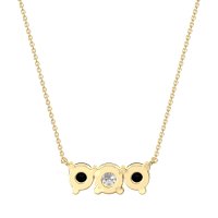 Three-stone Classic Necklace