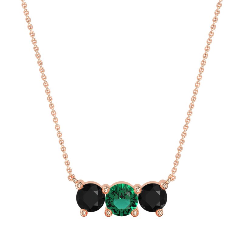 Three-stone Classic Necklace