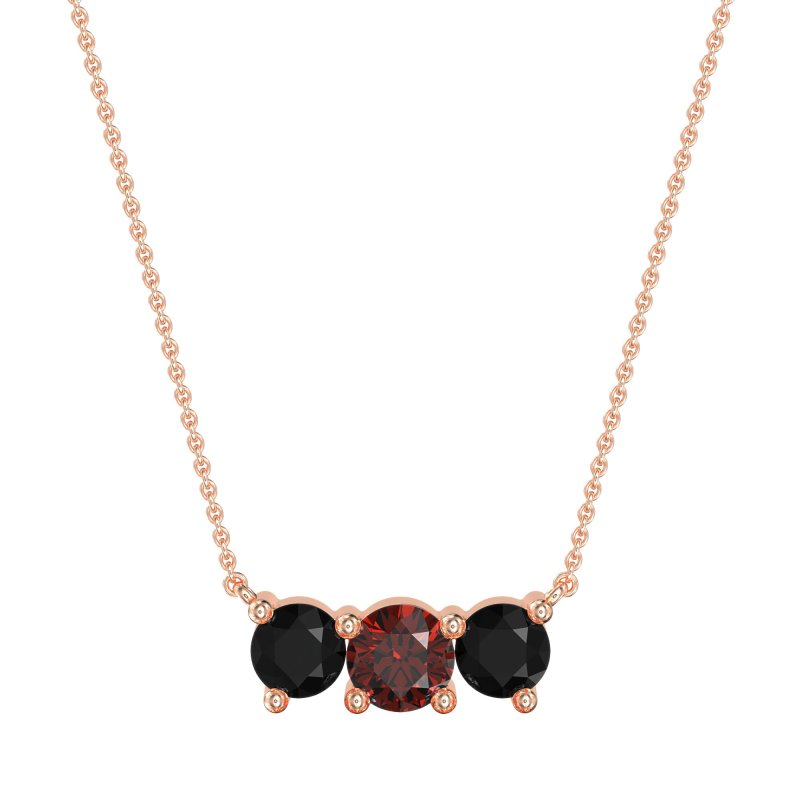 Three-stone Classic Necklace