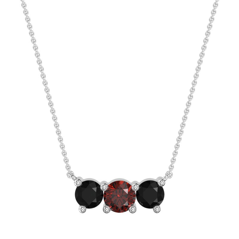 Three-stone Classic Necklace