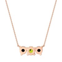 Three-stone Classic Necklace