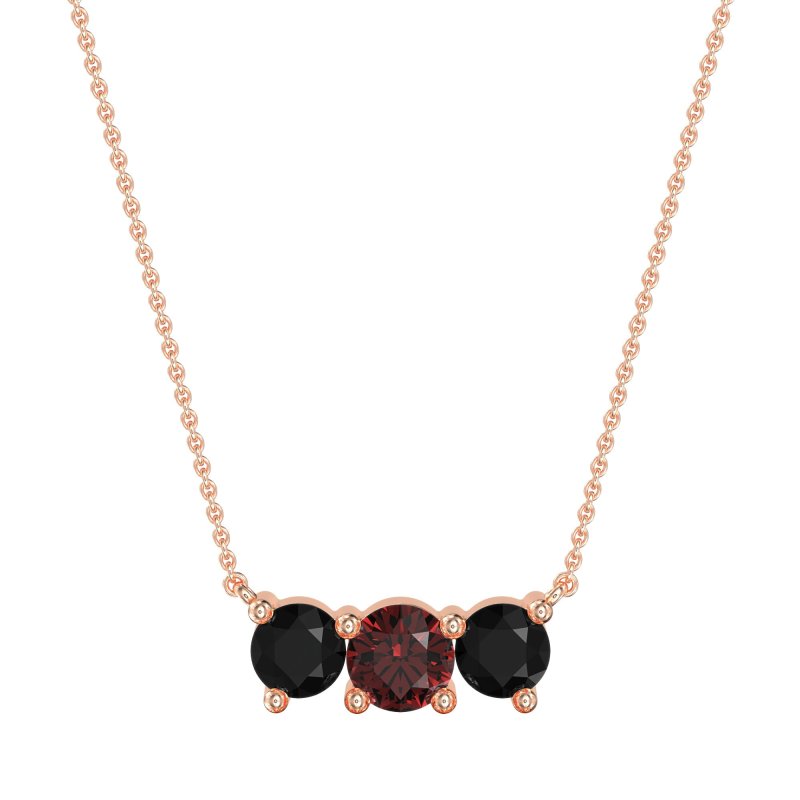 Three-stone Classic Necklace