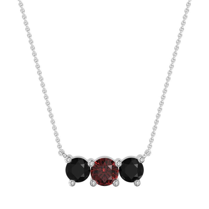 Three-stone Classic Necklace