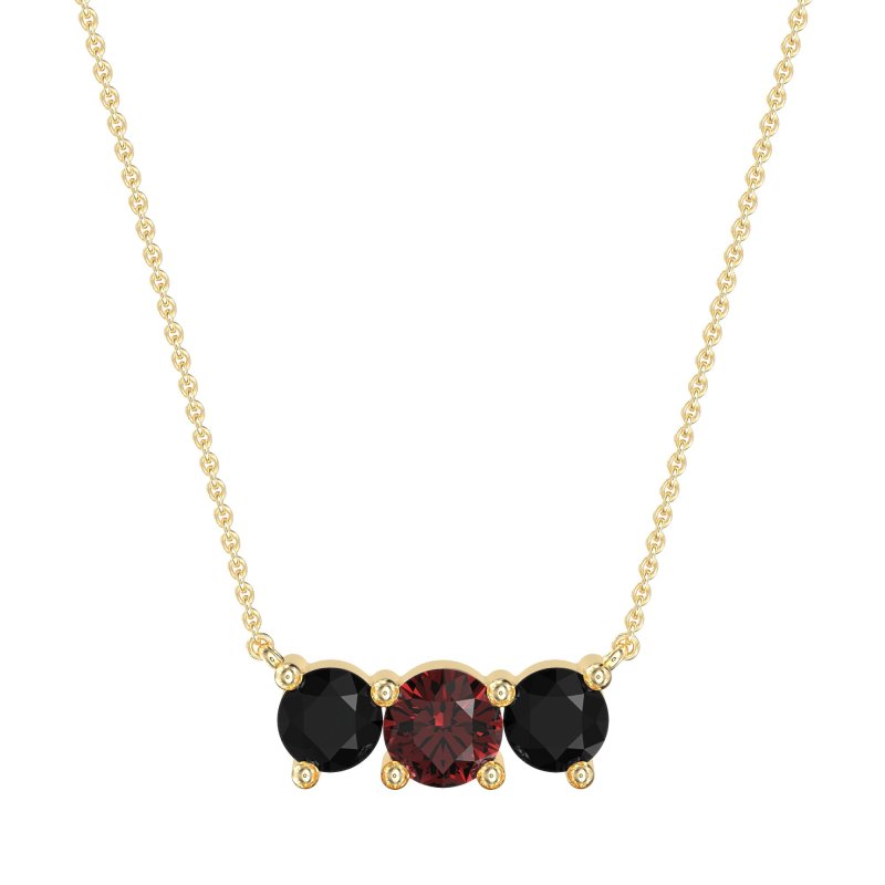 Three-stone Classic Necklace