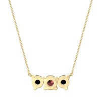 Three-stone Classic Necklace