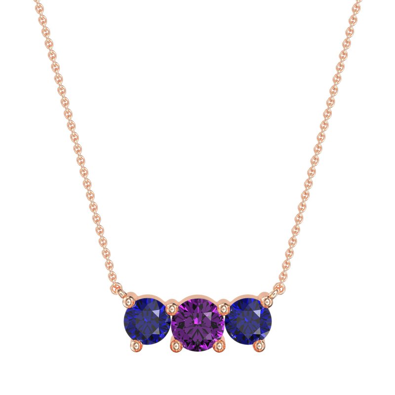 Three-stone Classic Necklace