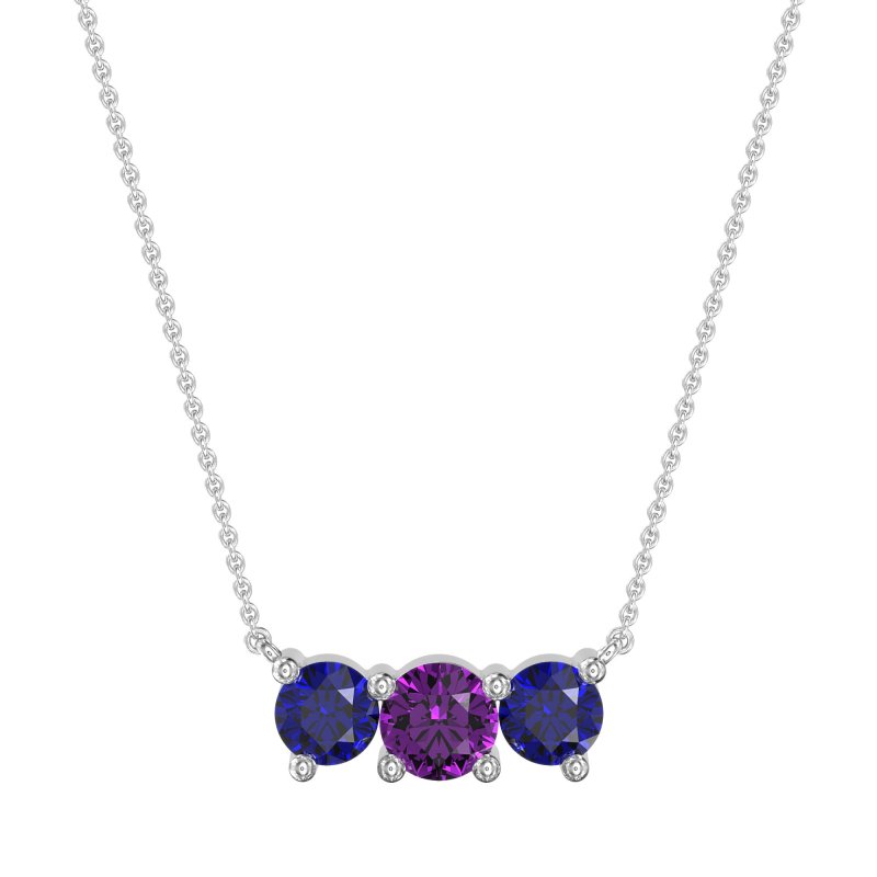 Three-stone Classic Necklace