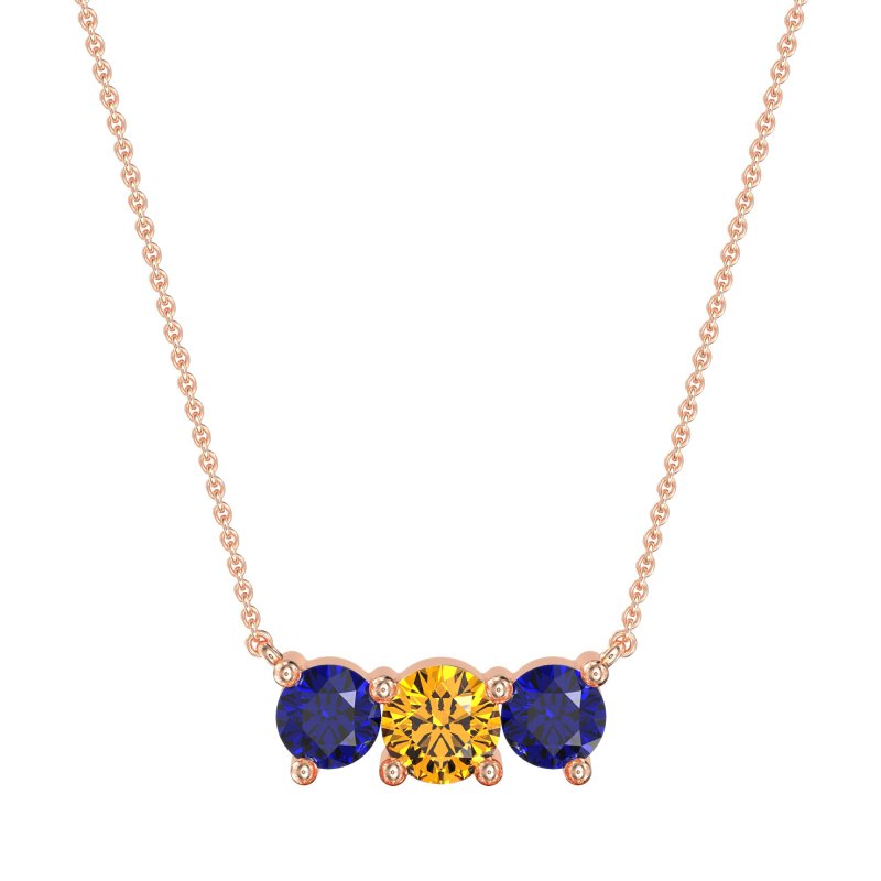 Three-stone Classic Necklace