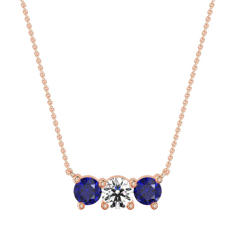 Three-stone Classic Necklace