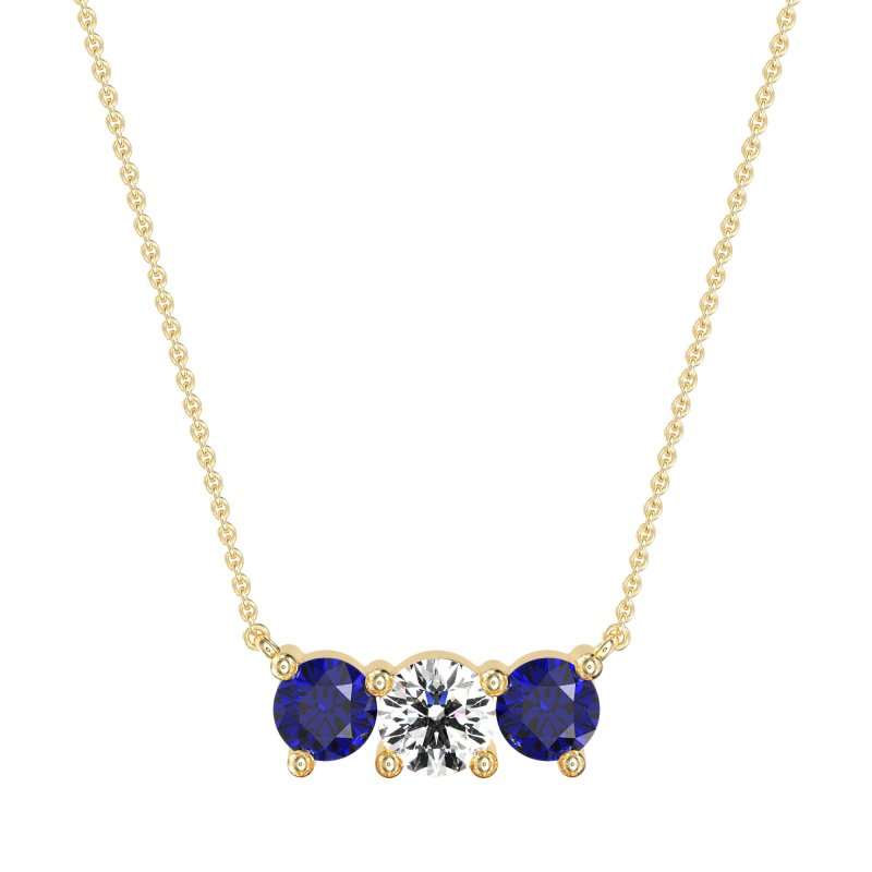 Three-stone Classic Necklace