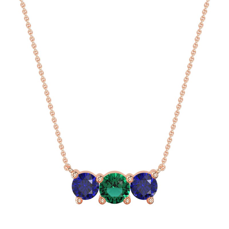Three-stone Classic Necklace