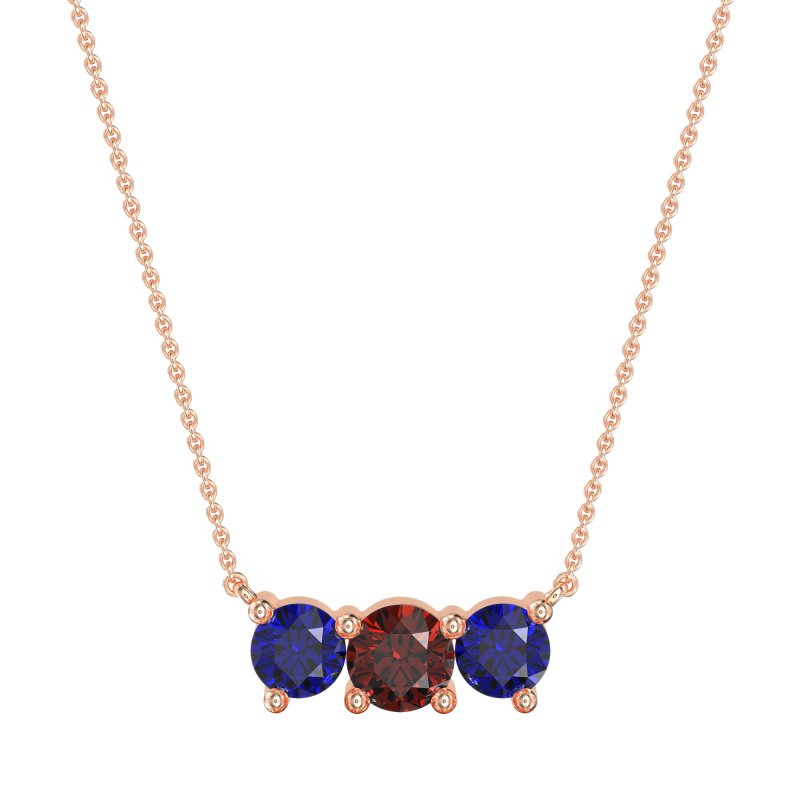 Three-stone Classic Necklace