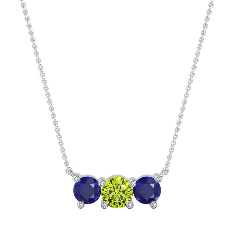 Three-stone Classic Necklace