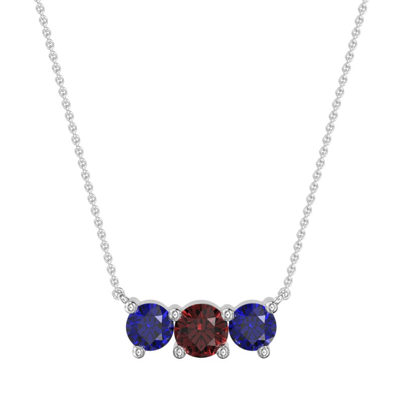 Three-stone Classic Necklace