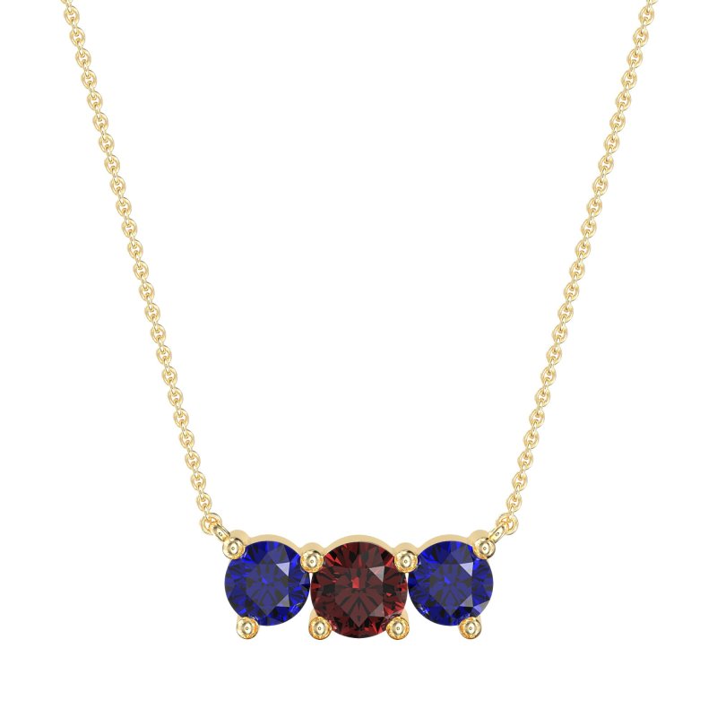 Three-stone Classic Necklace