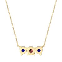 Three-stone Classic Necklace