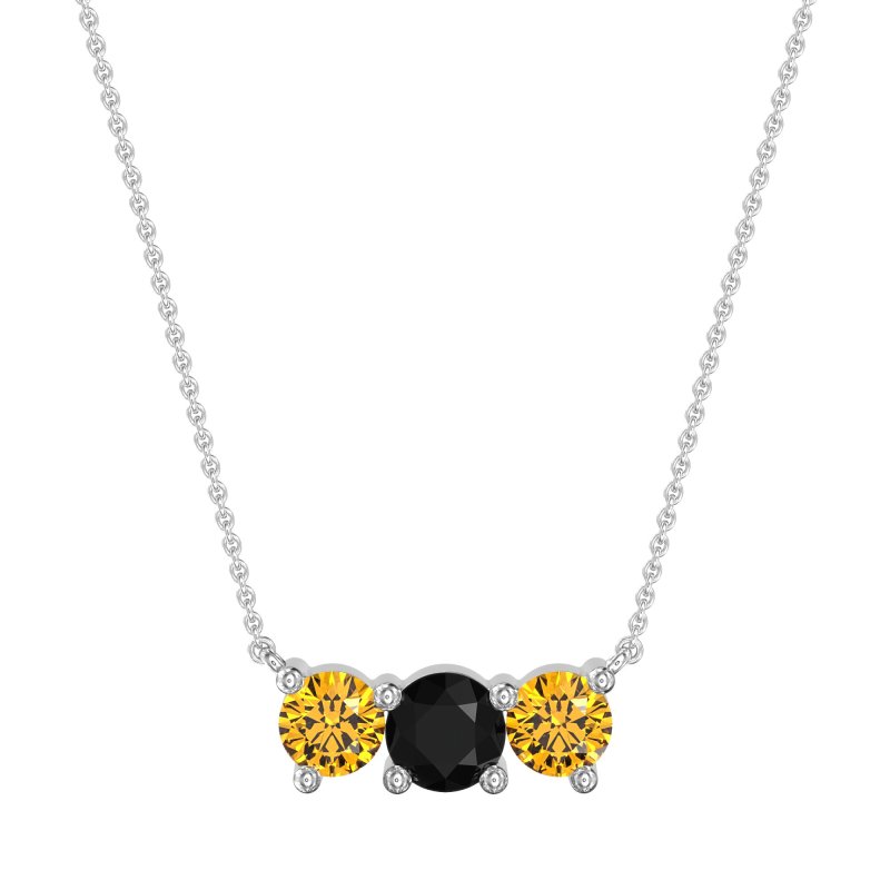Three-stone Classic Necklace