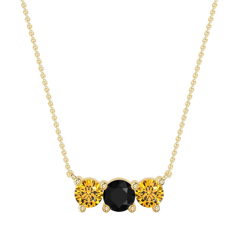 Three-stone Classic Necklace