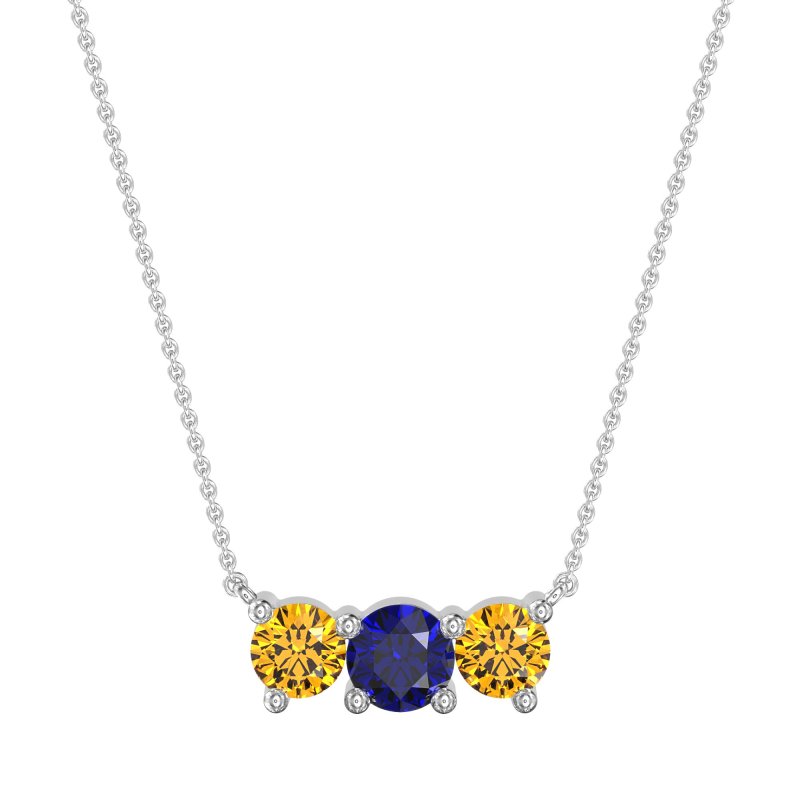 Three-stone Classic Necklace