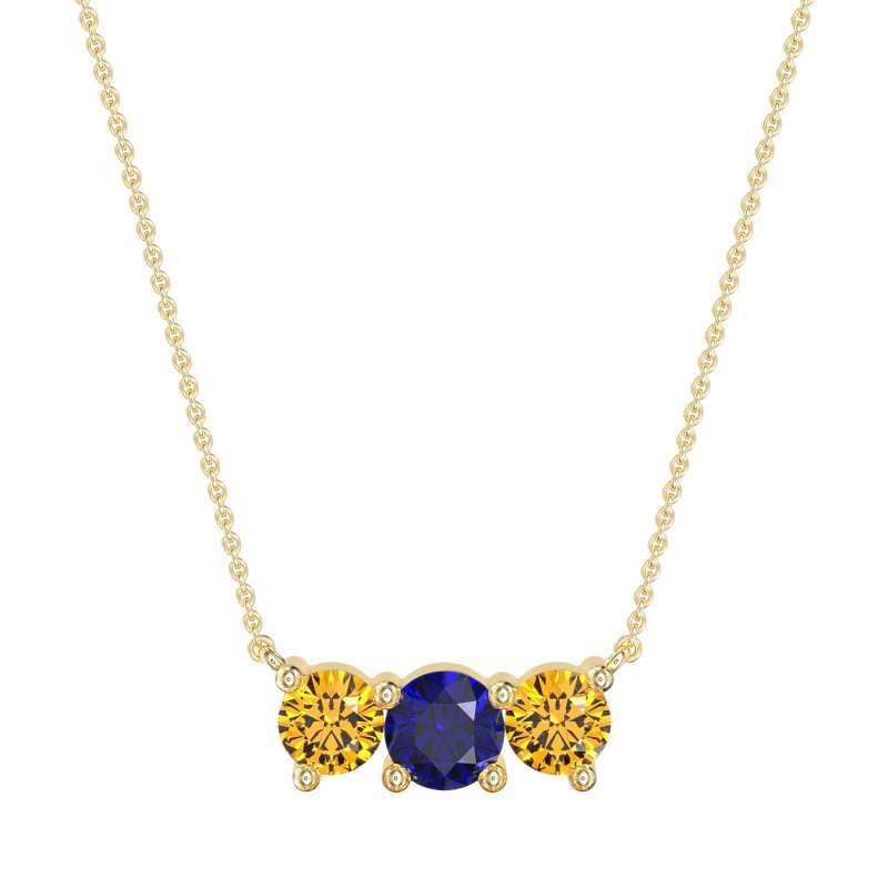 Three-stone Classic Necklace